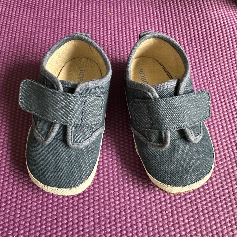 Robeez Jerry First Kicks Navy Baby Shoes 18-24m